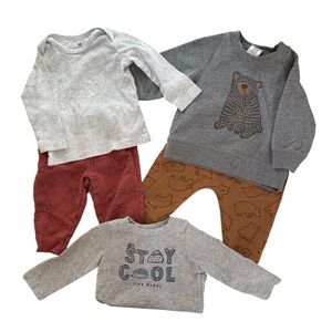Fall/Winter Baby Boy Outfit Bundle 3-6 Months